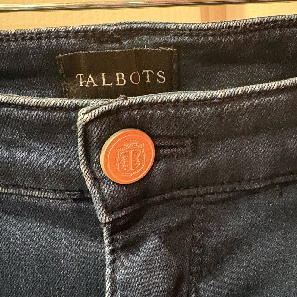 Talbots dark blue denim jeggings size 6P - Picture 3 of 6